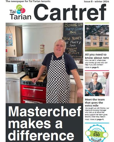 Front cover of Winter 2024 edition of Cartref