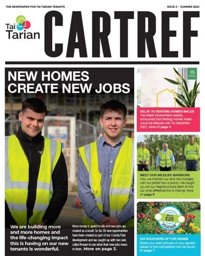 Front cover of the Summer 2022 edition of Cartref