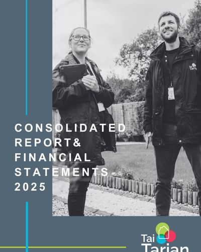 Two members of staff on the front cover of the report