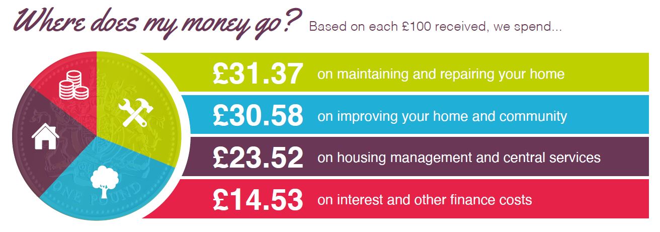 Where does my money go infographic