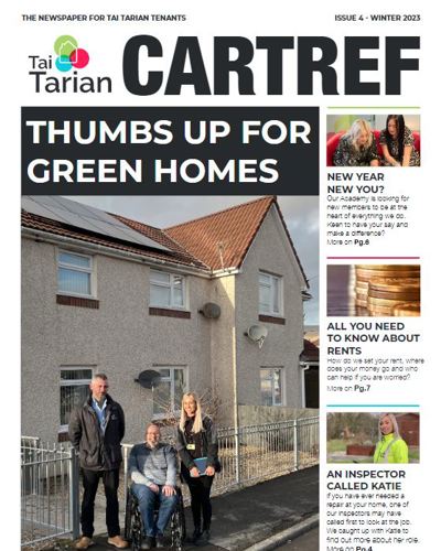 Front cover of the Winter 2023 edition of Cartref