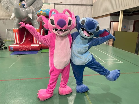 Characters Stitch and Angel enjoyed a family fun day