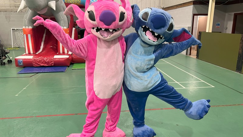 Characters Stitch and Angel enjoyed a family fun day