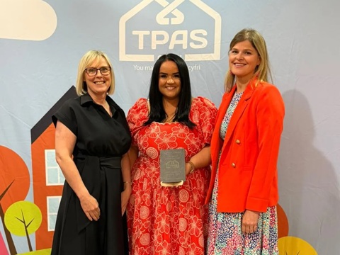 Tai Tarian staff at the awards ceremony