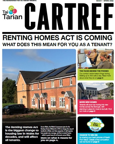 Front cover of the Spring 2022 edition of Cartref