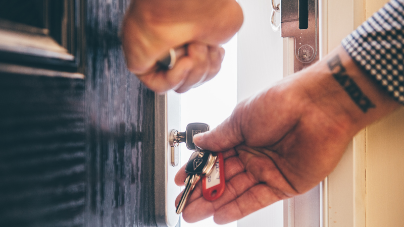 keys in door