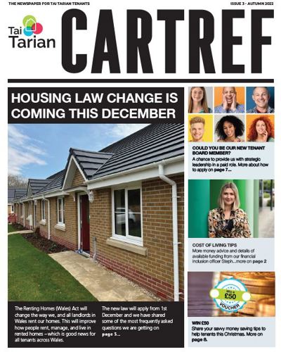 Front cover of the Autumn 2022 edition of Cartref